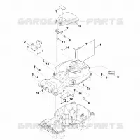 B   Carter supérieur pour Stihl RMI 522.0 C
