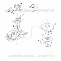 D   Plateau de coupe, réglage en hauteur pour Stihl RMI 632.0