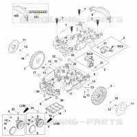 C   Parte inferérieure du carter, châssis pour Stihl RMI 632.0 C