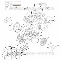 C   Parte inferérieure du carter, châssis pour Stihl RMI 632.0 P
