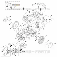 C   Parte inferérieure du carter, châssis pour Stihl RMI 632.0 PC