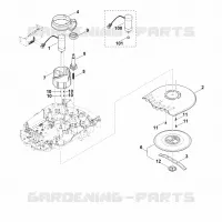 D   Plateau de coupe, réglage en hauteur pour Stihl RMI 632.0 PC