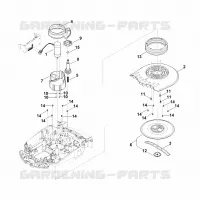 D   Plateau de coupe, réglage en hauteur pour Stihl RMI 632.1 P