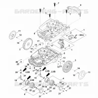 C   Parte inferérieure du carter, châssis pour Stihl RMI 632.1 PC