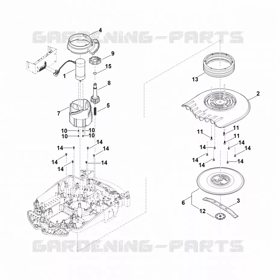 D - Plateau de coupe, réglage en hauteur Stihl Robots de tontes Robots de tontes RMI RMI 632.1 PC  RMI 632.1 PC