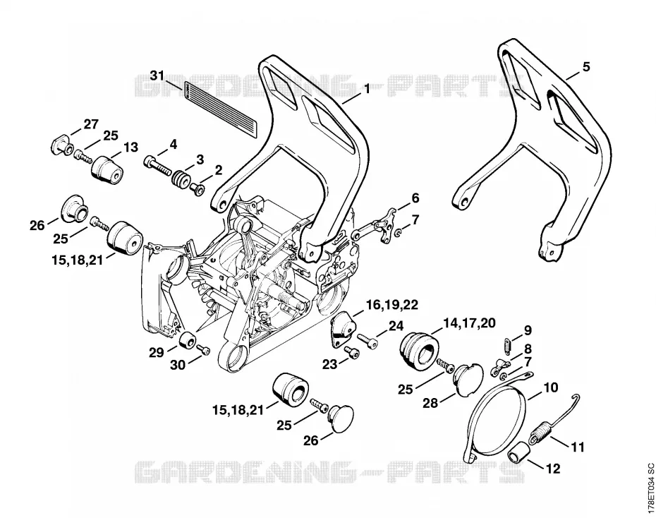 Système AV Stihl Tronçonneuses Tronçonneuses Tronçonneuses thermiques MS MS 660  MS 660