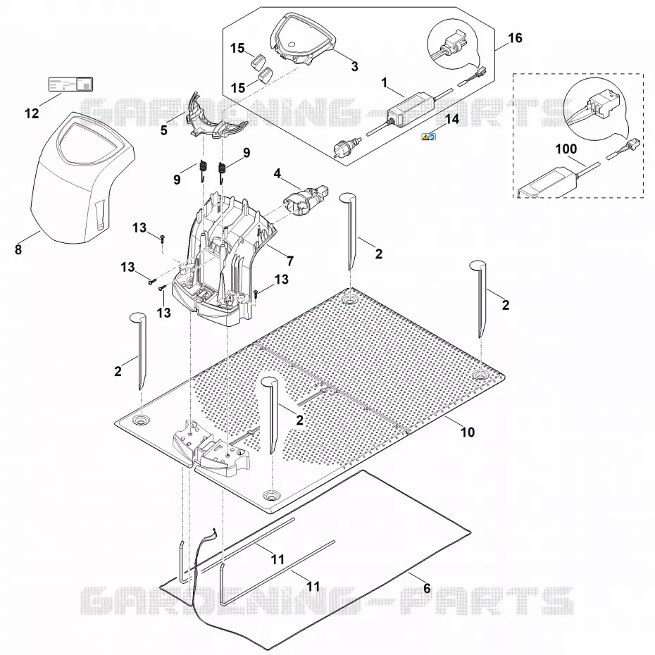 A - Station de base Stihl Robots de tontes Robots de tontes Accessoires RMI ADO 401.0  ADO 401.0