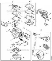 Carburateur WJ 143 pour Stihl MS 661 C-M W