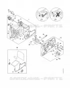Carter de vilebrequin pour Stihl MS 661 C-M W