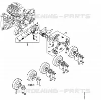 Pompe à huile, Embrayage pour Stihl MS 661 C-M W