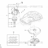 D   Plateau de coupe, réglage en hauteur pour Stihl iMOW 5.0 EVO