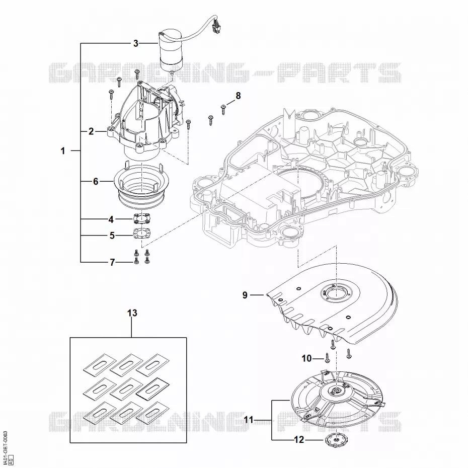 D - Plateau de coupe, réglage en hauteur Stihl Robots de tontes Robots de tontes iMOW iMOW 6.0  iMOW 6.0