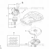 D   Plateau de coupe, réglage en hauteur pour Stihl iMOW 7.0 EVO