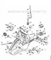 Carter de réservoir, Système AV pour Stihl MS 880-R