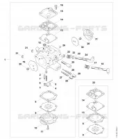 Pièces de carburateur pour Stihl MS 881