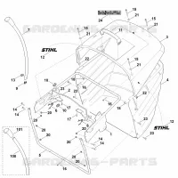 M   Bac de ramassage pour Stihl RT 4082.0