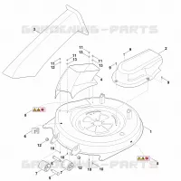 K   Carter du plateau de coupe pour Stihl RT 4082.1
