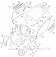 D   Capot moteur pour Stihl RT 4097.0 SX
