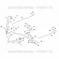 I   Frein, Frein de stationnement, Levier de commande pour Stihl RT 4097.1 SX