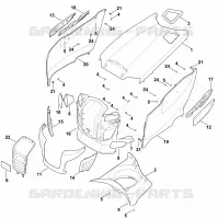 D   Capot moteur pour Stihl RT 4112.0 SZ