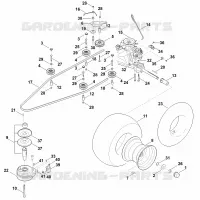H   Transmission, roue arrière, embrayage de lame pour Stihl RT 4112.0 SZ