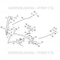 J   Frein, Frein de stationnement, Levier de commande pour Stihl RT 5097.0 Z