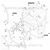 N   Bac de ramassage pour Stihl RT 5097.0 Z