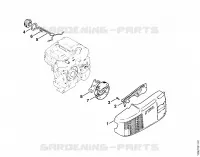 Embrayage (33.89), (30.89), (25.84) pour Stihl 009