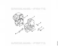 Carter de vilebrequin (35.85), (25.84) pour Stihl 009 Q