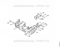 Cylindre (32.88), (25.84), (27.83) pour Stihl 009 Q