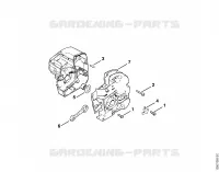 Carter de vilebrequin (35.85), (25.84) pour Stihl 009 LQ
