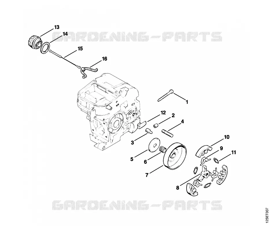 Embrayage Stihl Tronçonneuses Tronçonneuses Tronçonneuses thermiques 009 LQ  009 LQ