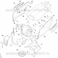 D   Capot moteur pour Stihl RT 5097.1 Z