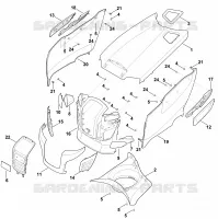 D   Capot moteur pour Stihl RT 6112.0 ZL