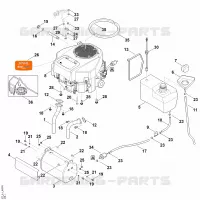 H   Moteur, reservoir pour Stihl RT 6112.1 ZL