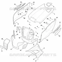 D   Capot moteur pour Stihl RT 6127.0 ZL