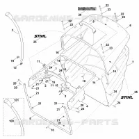 O   Bac de ramassage pour Stihl RT 6127.0 ZL