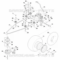 I   Transmission, roue arrière, embrayage de lame pour Stihl RT 6127.1 ZL