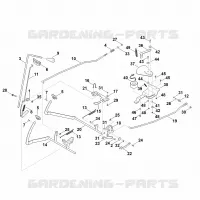J   frein, frein de stationnement, levier de commande, régulateur de vitesse pour Stihl RT 6127.1 ZL