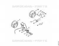 Dispositif d'allumage (27.86), (25.84), (27.83) pour Stihl 010 AVEQ