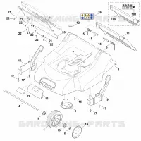 C   Carter, Axe pour Stihl RL 540.0