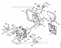 Carter de poignée pour Stihl 015 L