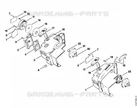 Capot à poignée pour Stihl 015 AV