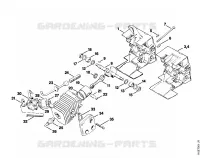 Carter, Piston pour Stihl 015 AV