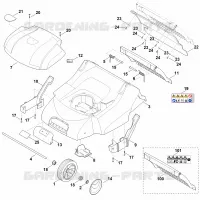 C   Carter, Axe pour Stihl RLE 540.0