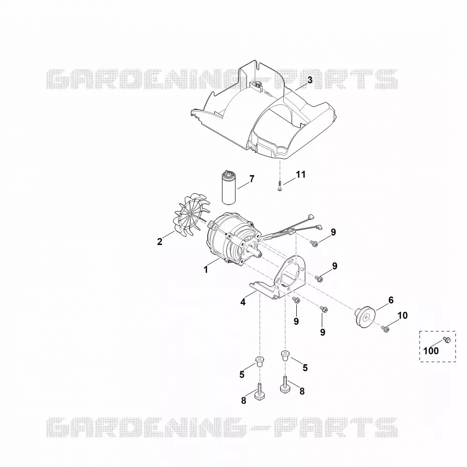 D - Moteur électrique Stihl Scarificateurs Scarificateurs Aérateurs électriques RLE 540.0  RLE 540.0