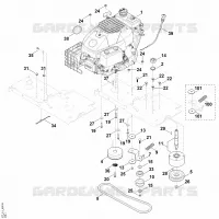 C   Moteur, entrainement pour Stihl GH 460.1 C