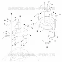 F   Jeu de couteaux (hachage) pour Stihl GH 460.1 C