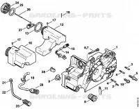 Carter moteur pour Stihl 017