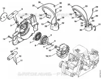Dispositif de lancement, Dispositif d'allumage pour Stihl 017 C